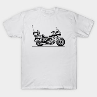 Goldwing 1100 Motorcycle Sketch Art T-Shirt